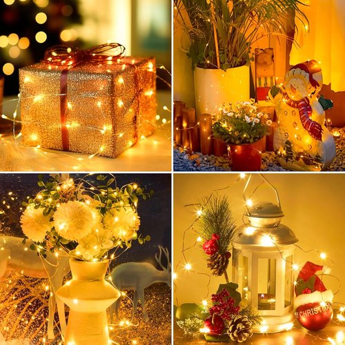 Btfarm 10FT Fairy Lights - 30 LED Battery Operated Twinkle Lights | Waterproof Copper Wire for Indoor/Outdoor Holiday Decor