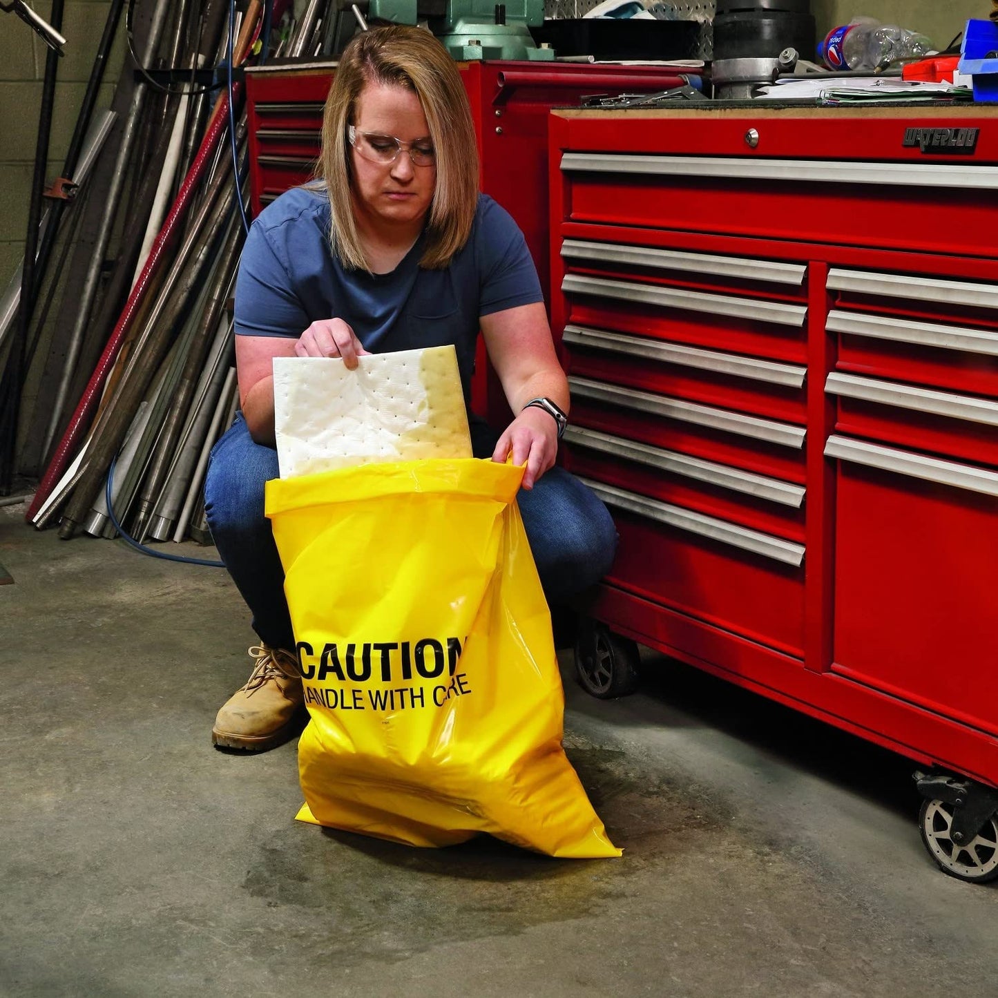 PIG Oil-Only Spill Kit | in Bucket | 6.5 Gallon Pail | PMB30599