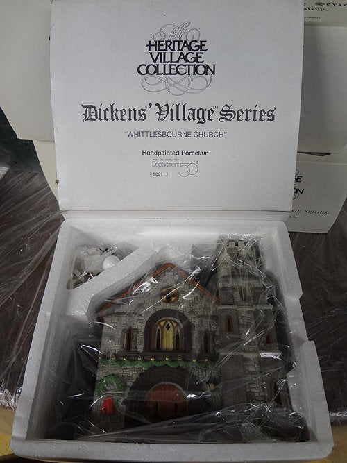 Department 56 Whittlesbourne Church | Dickens Village Collectible Figurine - Charming Holiday Decor