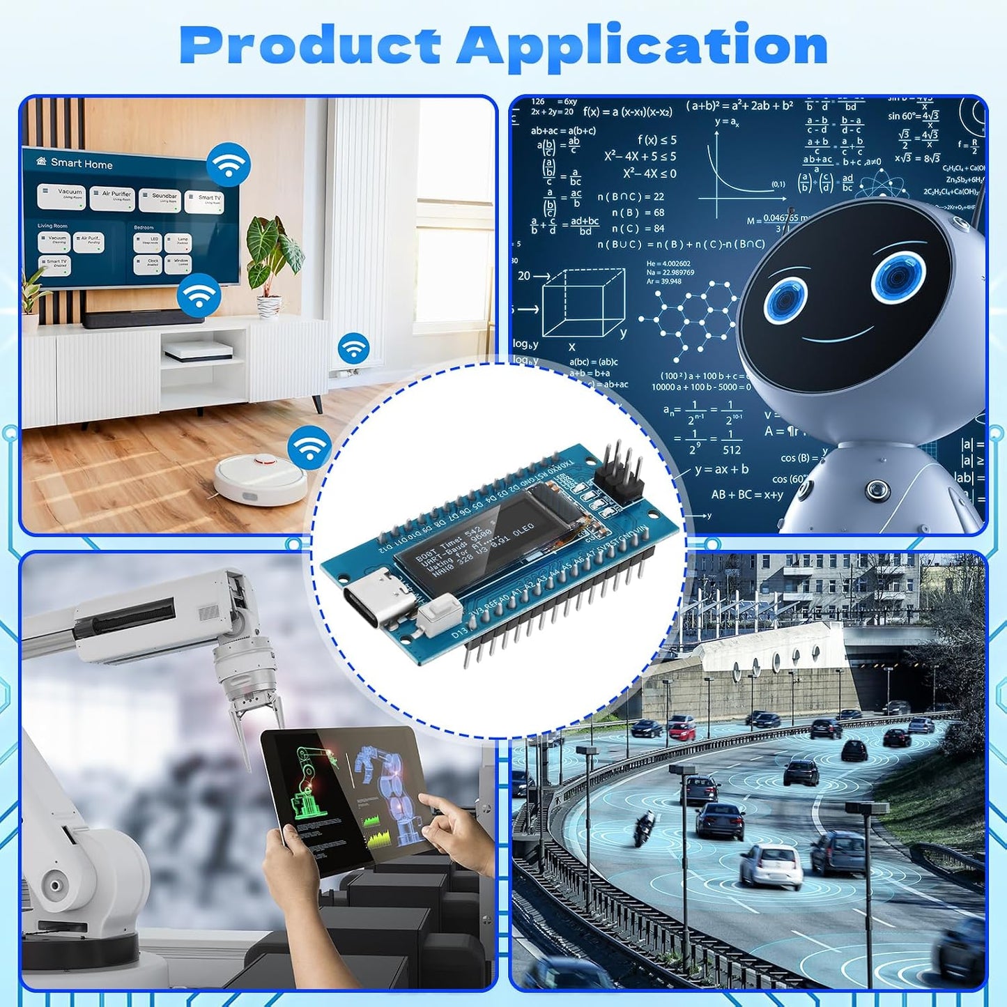 Meshnology 1Pcs V3.0 ATmega328P 0.91 inch 128 32 CH340C Nano Board with * Pixel OLED Display Chip Microcontroller