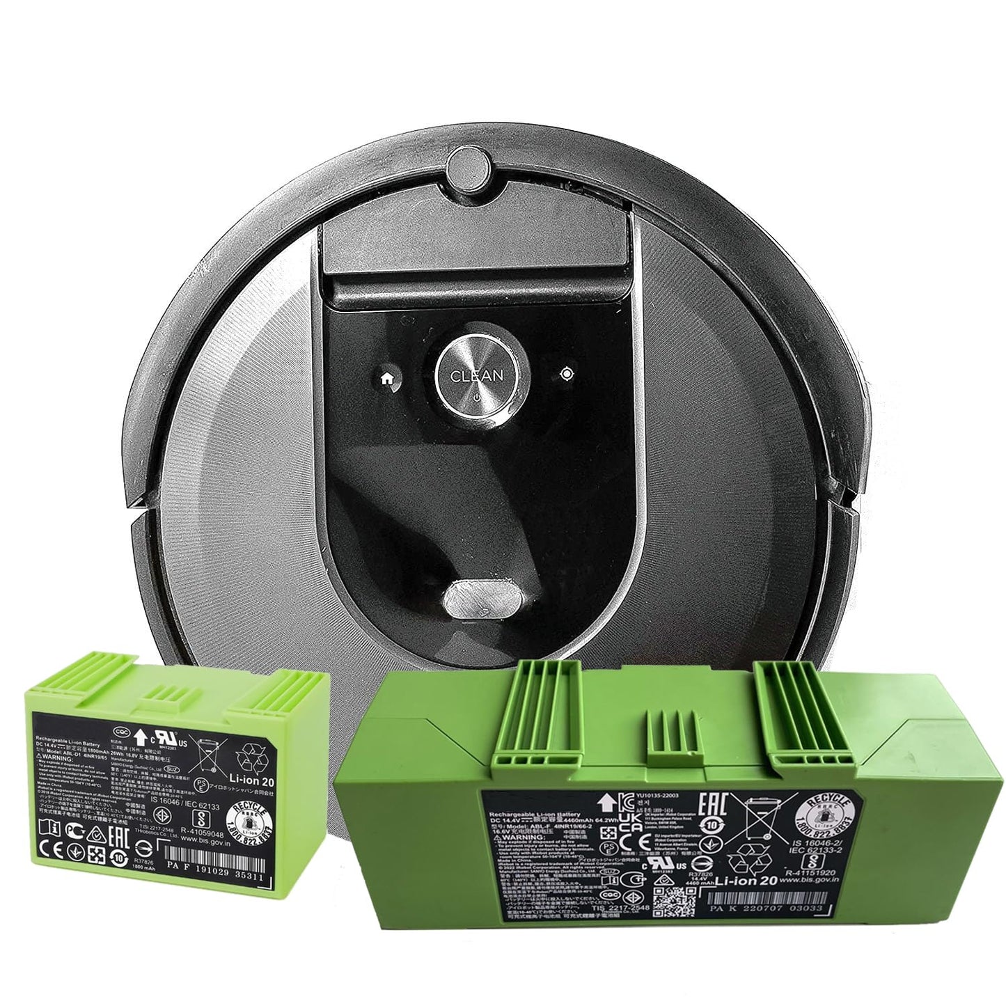 (High Capacity 64.2Wh) ABL-F ABL-D1 ABL-D2 Cleaner Battery for iRobot for Roomba e and i Series i7+ i7 7150 7550 i7550 i7558 i8 i8+ i4 i4+ i3 i3+ e5 5150 e6 e6198 for Roomba i755020 i7558 J7 J7+