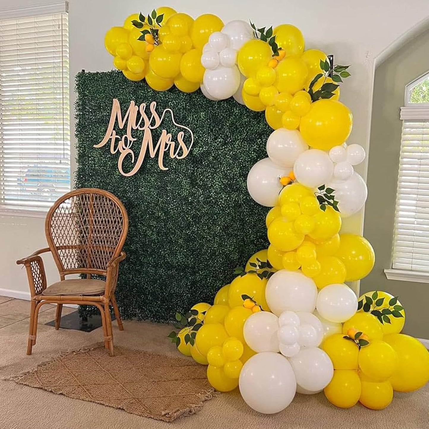Awenztech Yellow Balloons - 12 Inch Latex Balloons | 50 Pack for Baby Showers & Birthday Parties
