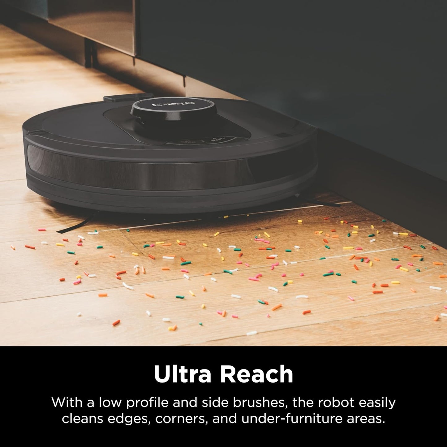 Shark AV2501S AI Ultra Robot Vacuum - Matrix Clean & Home Mapping | 30-Day HEPA Bagless Self-Empty Base, Dark Grey
