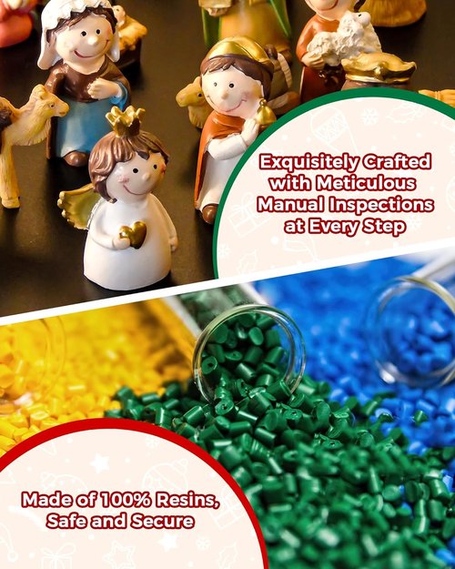 Little People Nativity Set by Fisher-Price | 23-Piece Adorable Christmas Scene for Home & Sunday School Play
