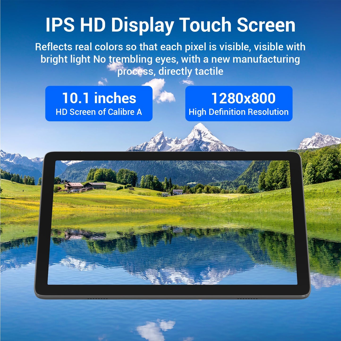 10.1 inch Industrial Embedded Panel PC, Win 11 Computer with 10 Points Touchscreen Tablet, Celeron N5095 8GB RAM/128GB ROM, Dual HDMI 2.0 WiFi 5 Bluetooth 5.0 for Office/Automation/Kiosk/Bar/Warehouse