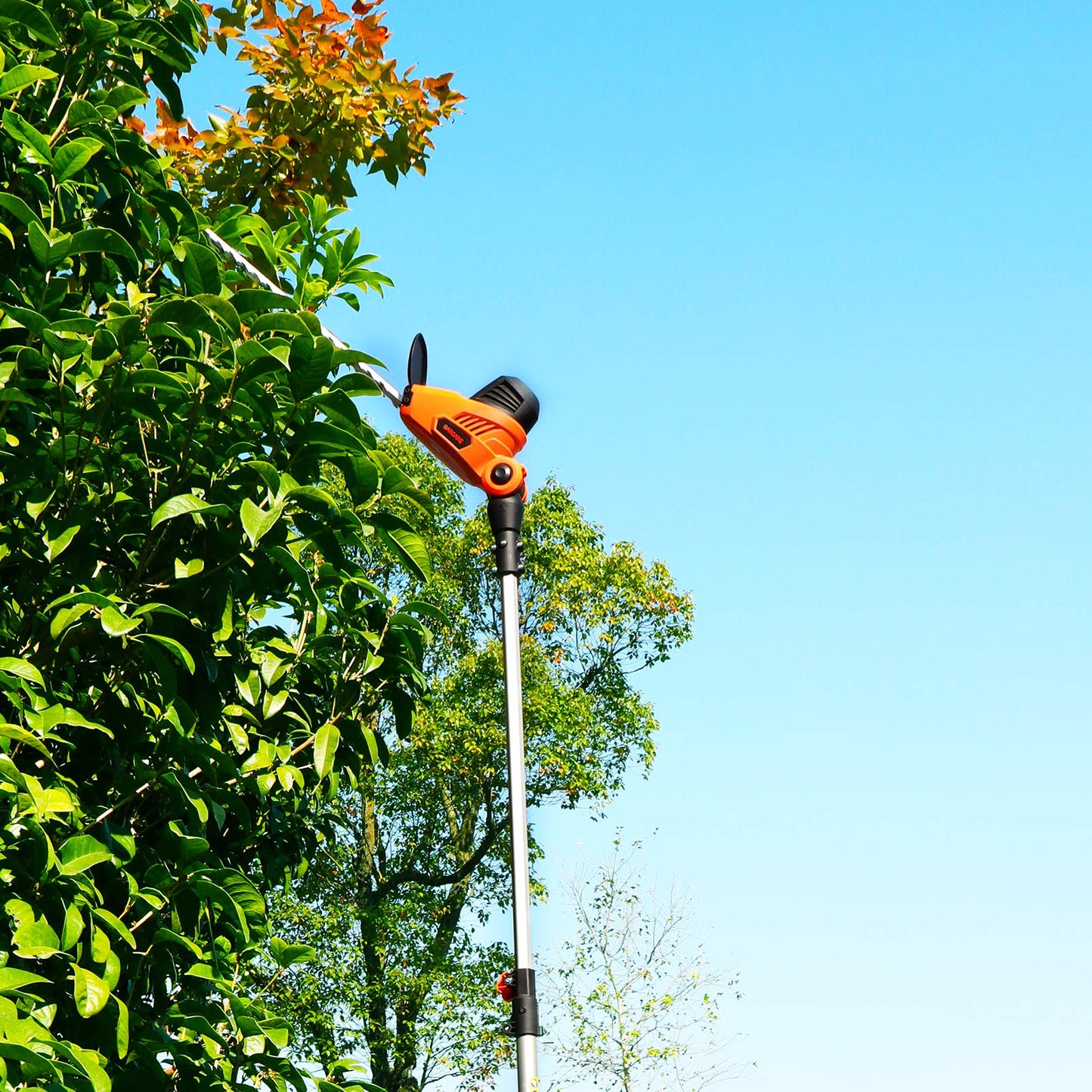 GARCARE Electric Hedge Trimmers, Corded 4.8A Pole Hedge Trimmer with 18 inch Laser Cut Blade