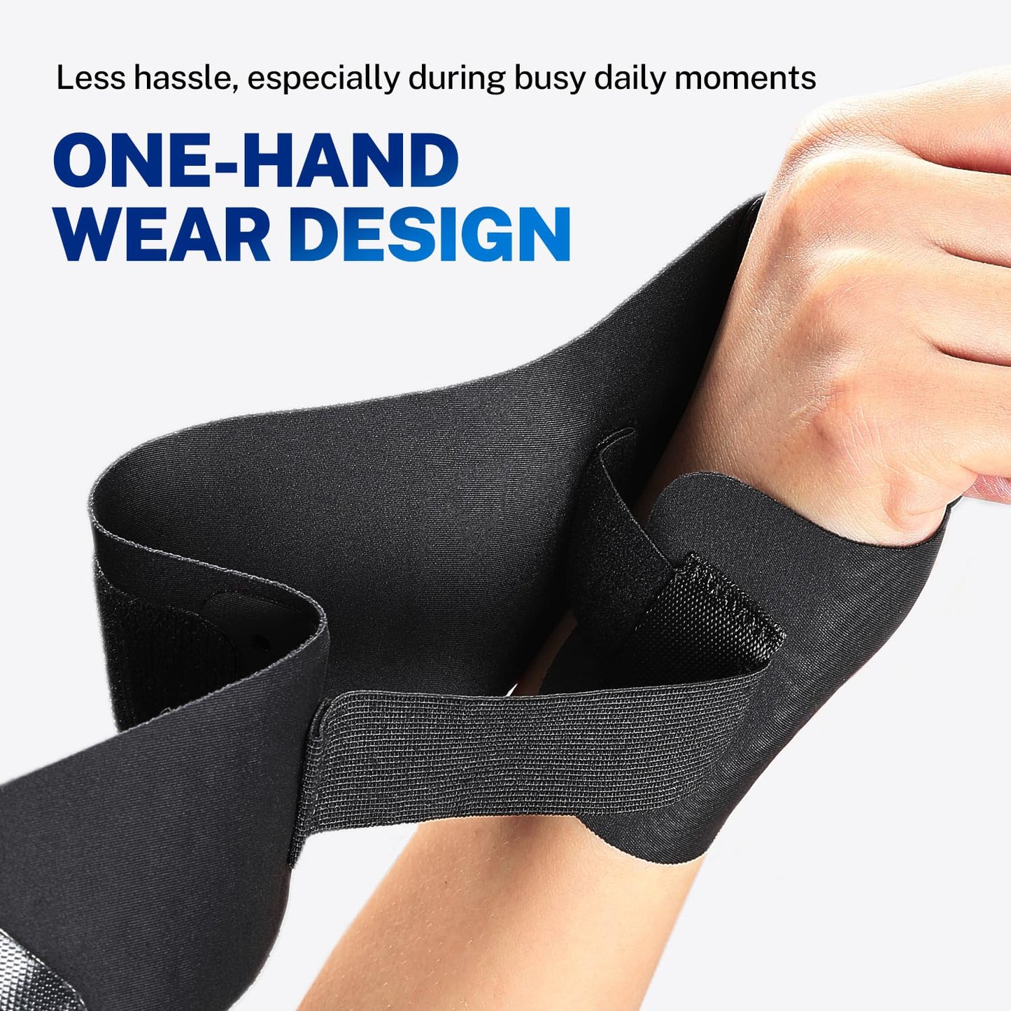 Wrist Brace for Carpal Tunnel, Ultra Thin & Breathable, Soft Thumb Design, Ajustable Wrist Support for Typing, Tennis, Golf, Sleep & Daily Use (Not for Thumb Pain), Fits Both Left & Right Hand, S/M