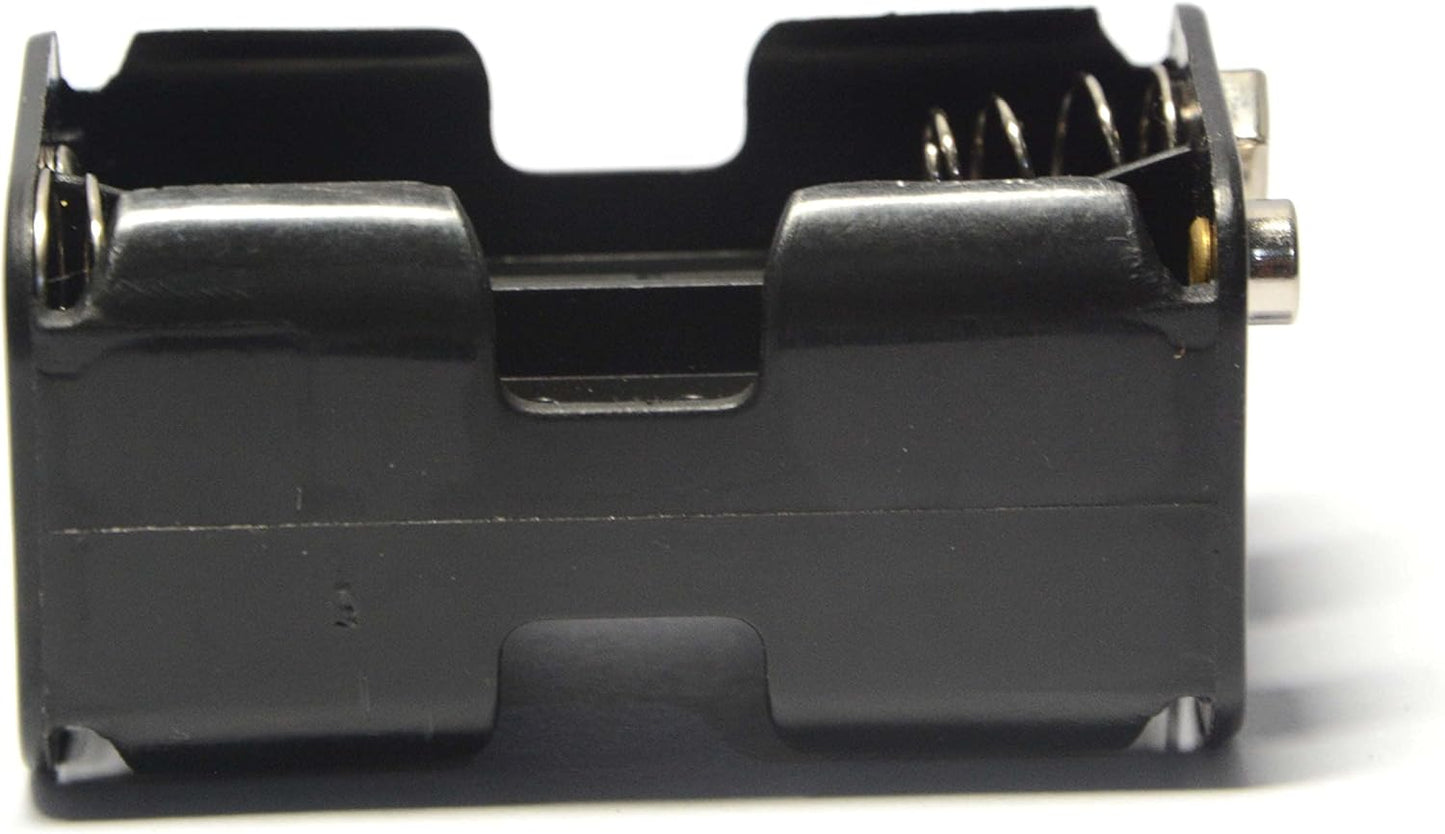 LampVPath 3 4 1.5V (6V) 3 9V Pcs x AA Battery Holder Leads with Pcs I Type Snap Connector Plastic Housing Two Layers