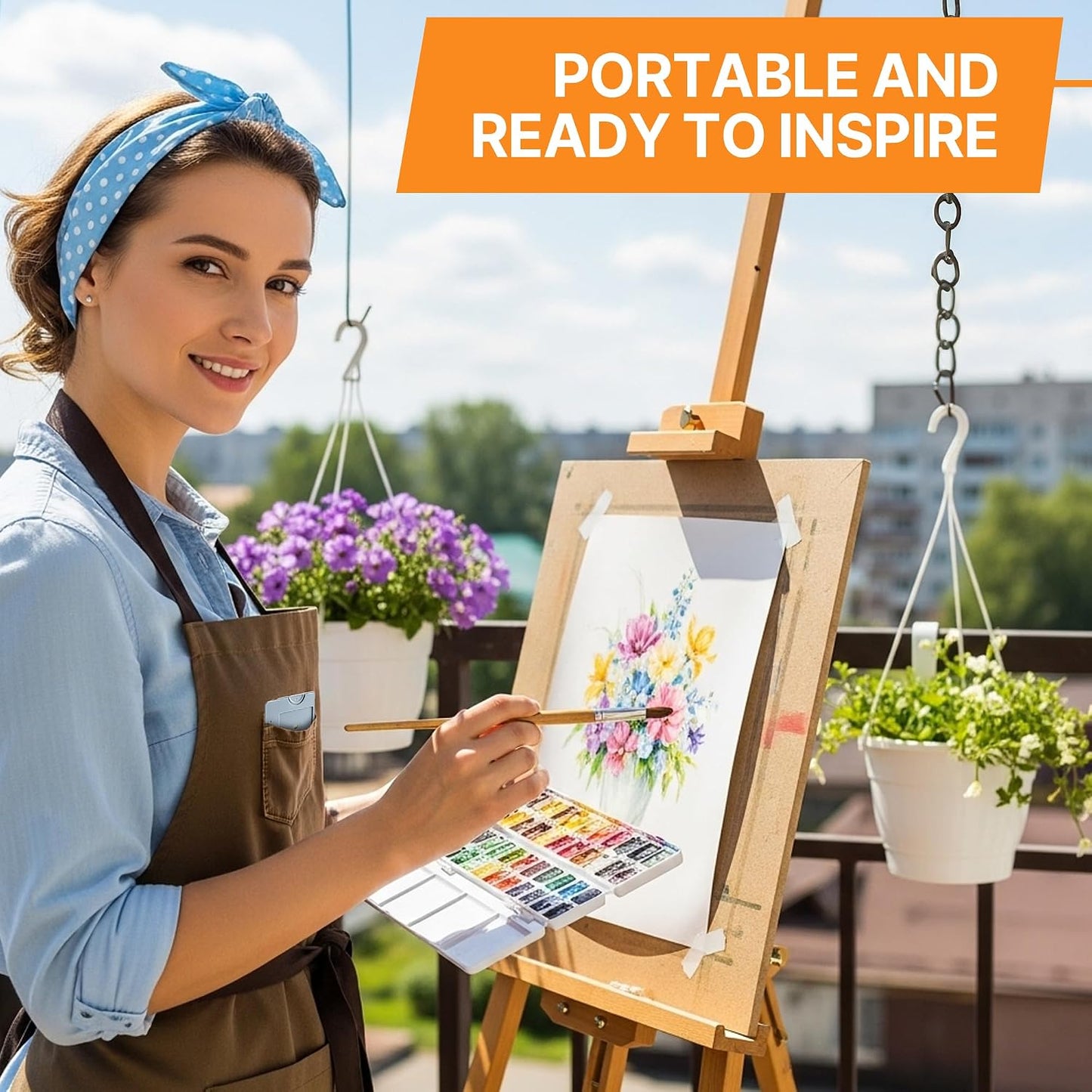 Ayxwkyfc 2 Pcs View Finder, Viewfinder for Artists, Sliding Viewfinder with Color Separation, Perfect for Painting
