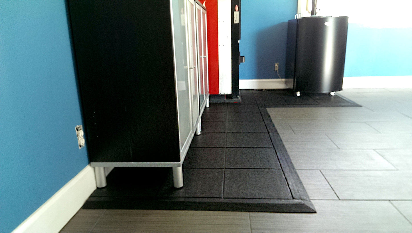 IncStores 5/8 Inch Thick Evolution Rubber Interlocking Floor Tiles | Flexible Rubber Floor Tiles for a Stronger and Safer Basement, Home Gym, Shed, or Trailer | 1 Tile