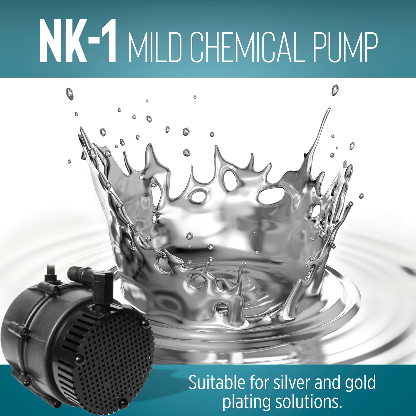 Little Giant "NO KORODE" 115-Volt, 1/150 HP, 210 GPH NK-1 Mild Acid, Alkalis and Hard Water Submersible Centrifugal Pump, Black, 526003