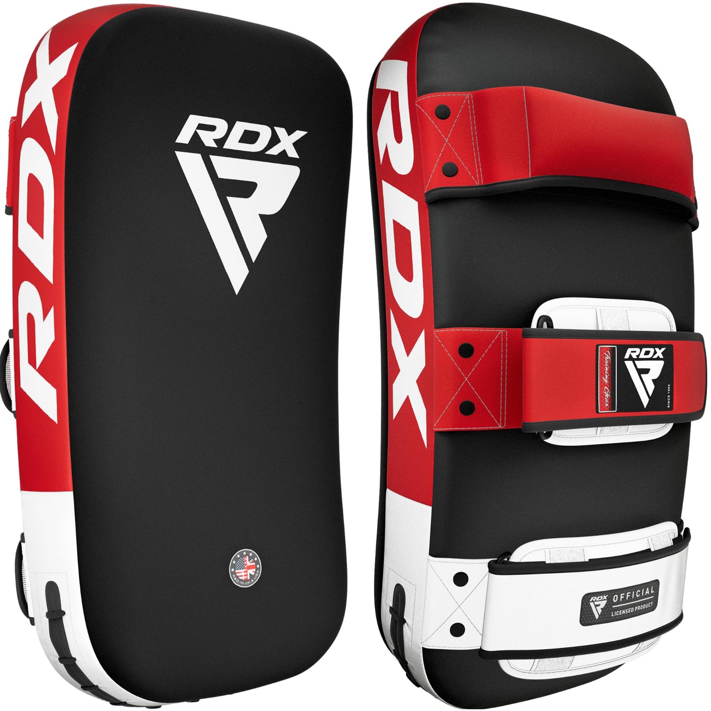 RDX Muay Thai Pad for Training, Curved Kickboxing Kicking Strike Shield, Coaching Kick Boxing, MMA, Martial Arts, Karate, Taekwondo, Punching, Foot, Knee and Elbow Target (One Pad Only)