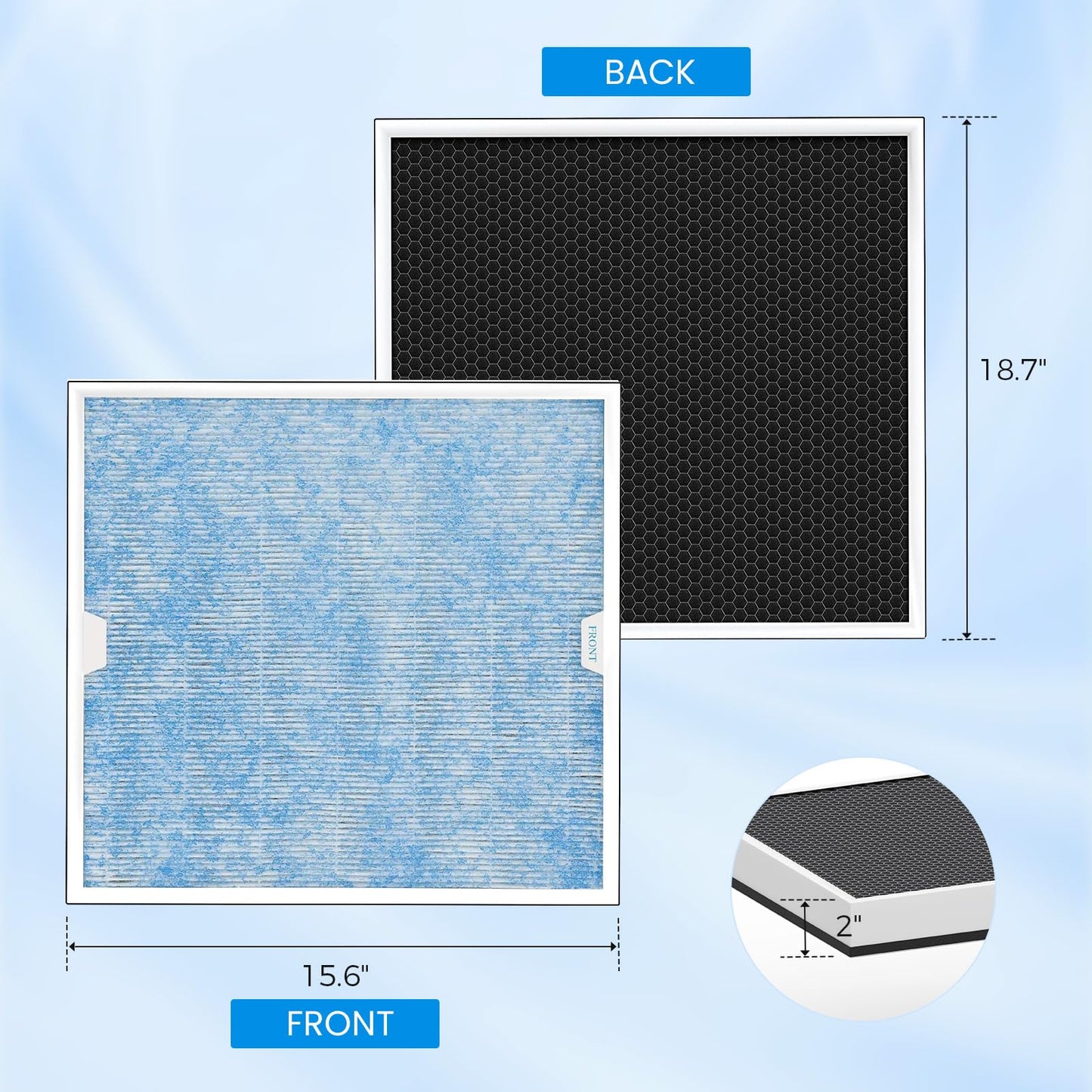 CADPXS Shield-550 Air Scrubber Grey and 3 PACK HEPA/Activated Carbon Filters Bundle