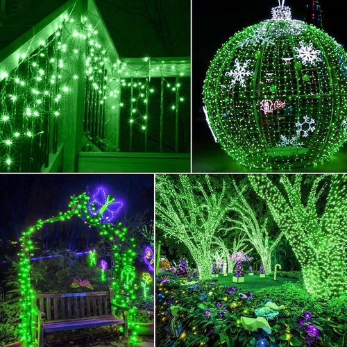 Minetom St. Patrick's Day Mini String Lights - 100 Count, 27 Feet Waterproof Green Fairy Lights for Indoor/Outdoor Decor