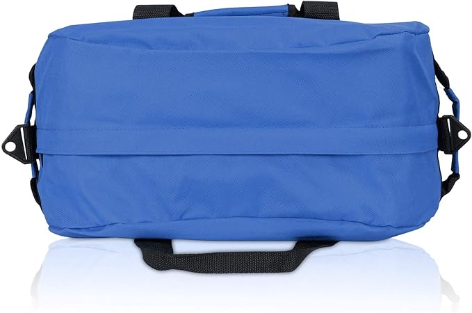 DALIX 18" Two Tone Duffle Bag Medium Black Red Blue Gold Pink Purple Gray