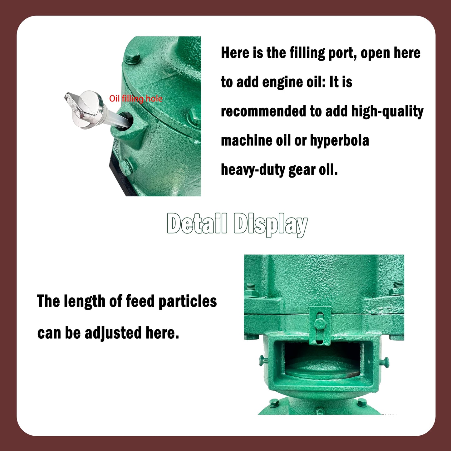 LGXEnzhuo 220V 6MM Feed Granulator Feed Pellet Mill Machine Feed Pelletizer Feed Pellet Making Machine with 2 Head Press Roller for Aquaculture Farm Feed Processing Plants 3KW