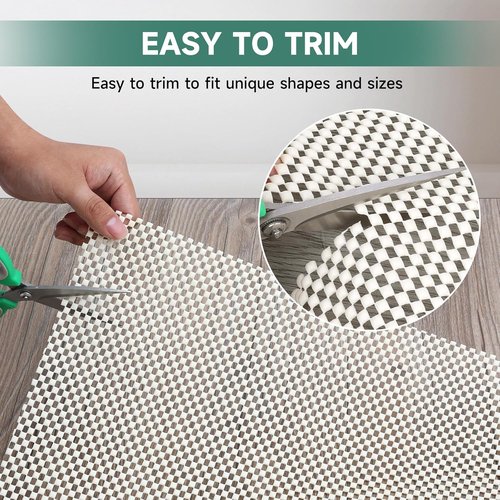 BALEINE Non-Slip Rug Pad | Extra Thick Gripper for Hardwood Floors | 8'x10' Size