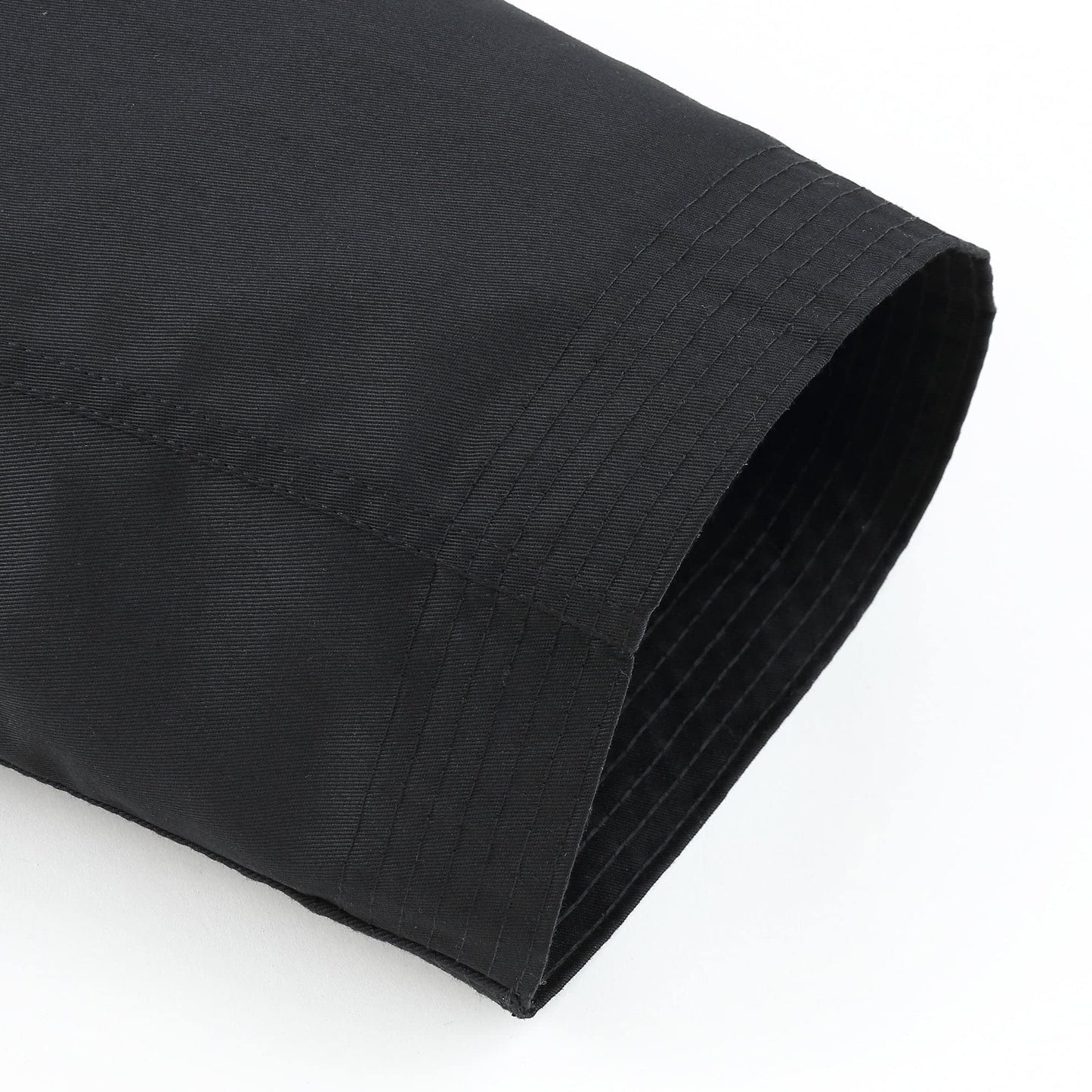 FitsT4 Sports Karate Pants 8oz Middleweight Elastic Waist Martial Arts Pants Perfect for Training or Competition Black, 6