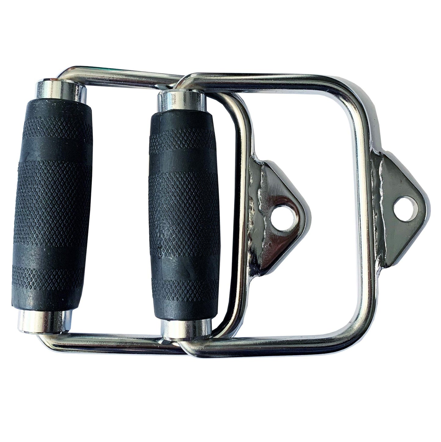 yuhqc LAT Pull Down Bar, Strength Training Deluxe Single Double D Handle Tricep Rope, V-Shaped Rotating Straight Press Down Bar for Weight Workout, Cable Machine Accessories (Single X 2)