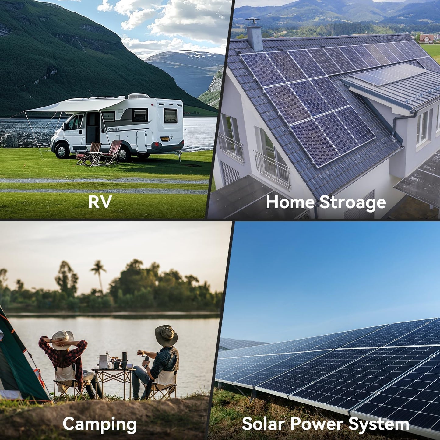 PowMr 2400W Solar Inverter, 24VDC to 110V/120VAC Pure Sine Wave with 50A PWM Charge Controller, Hybrid Inverter for Homes, RV, 24V Lead-Acid, Sealed Gel/AGM Battery, Off-Grid Systems