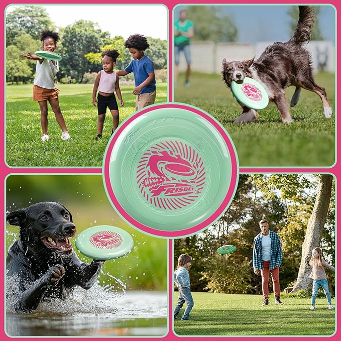 Wham-O Frisbee Go Flying Disc, 9 Inch Lightweight Sports Disc for Beginners Outdoor Beach Backyard Lawn Park Camping Family Activity Game - 70g