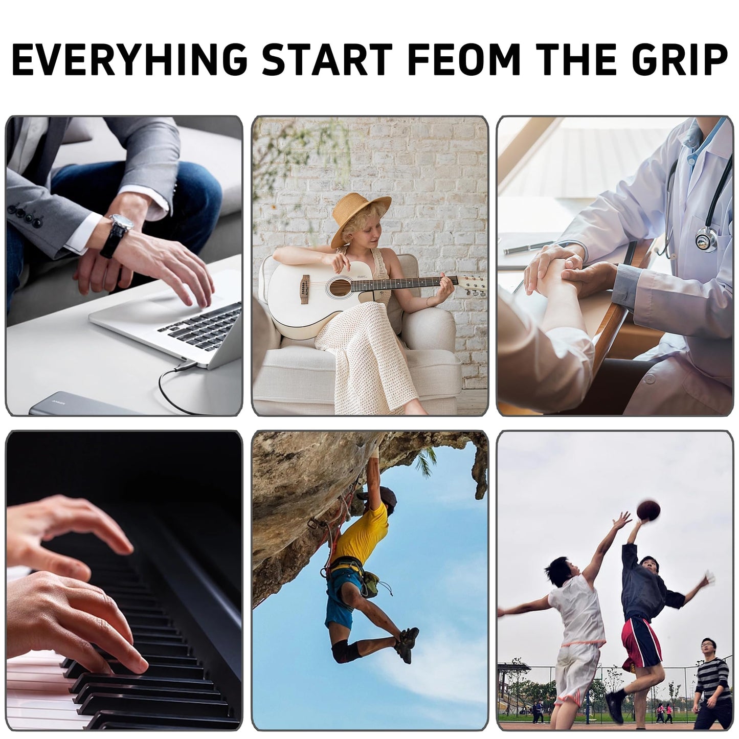 DICYWUDI Grip Strength Trainer, Finger Strength Trainer for Grip Strength Training for Fingers, Wrists, and Hands for Home, Office, Gym, Climbing, Athletes, Musicians, and Therapy