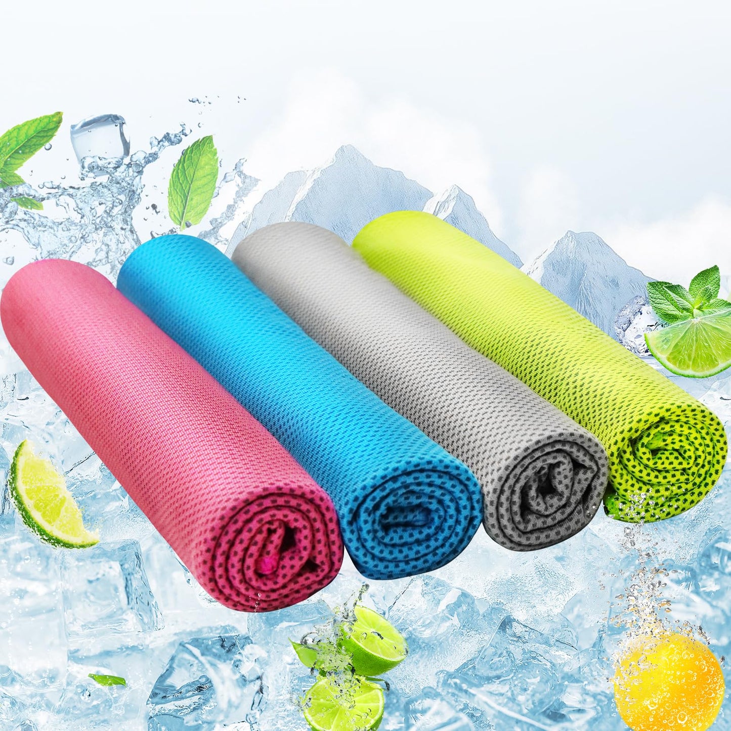 AZOI Cooling Towel (40"x12") - for Neck/Face, Ice Towel,Chilly Towel, Cooling Neck Wraps for Hot Weather Instant Chill, Soft Microfiber for Yoga, Gym, Golf, Running,Workout, Outdoor Sports, Hiking