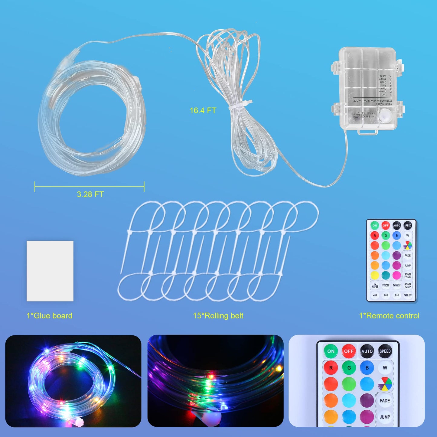 Ajerg LED Basketball Hoop Lights - Outdoor Rim Lights with 16 Colors, 7 Modes, Waterproof, Perfect for Adults Training and Games