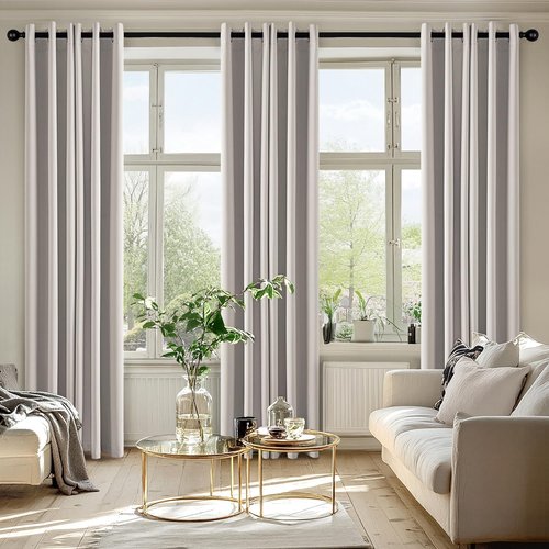 MIULEE Blackout Curtains - Thermal Insulated Room Darkening Drapes | 72-Inch Long, 2 Panels, Noise Reduction