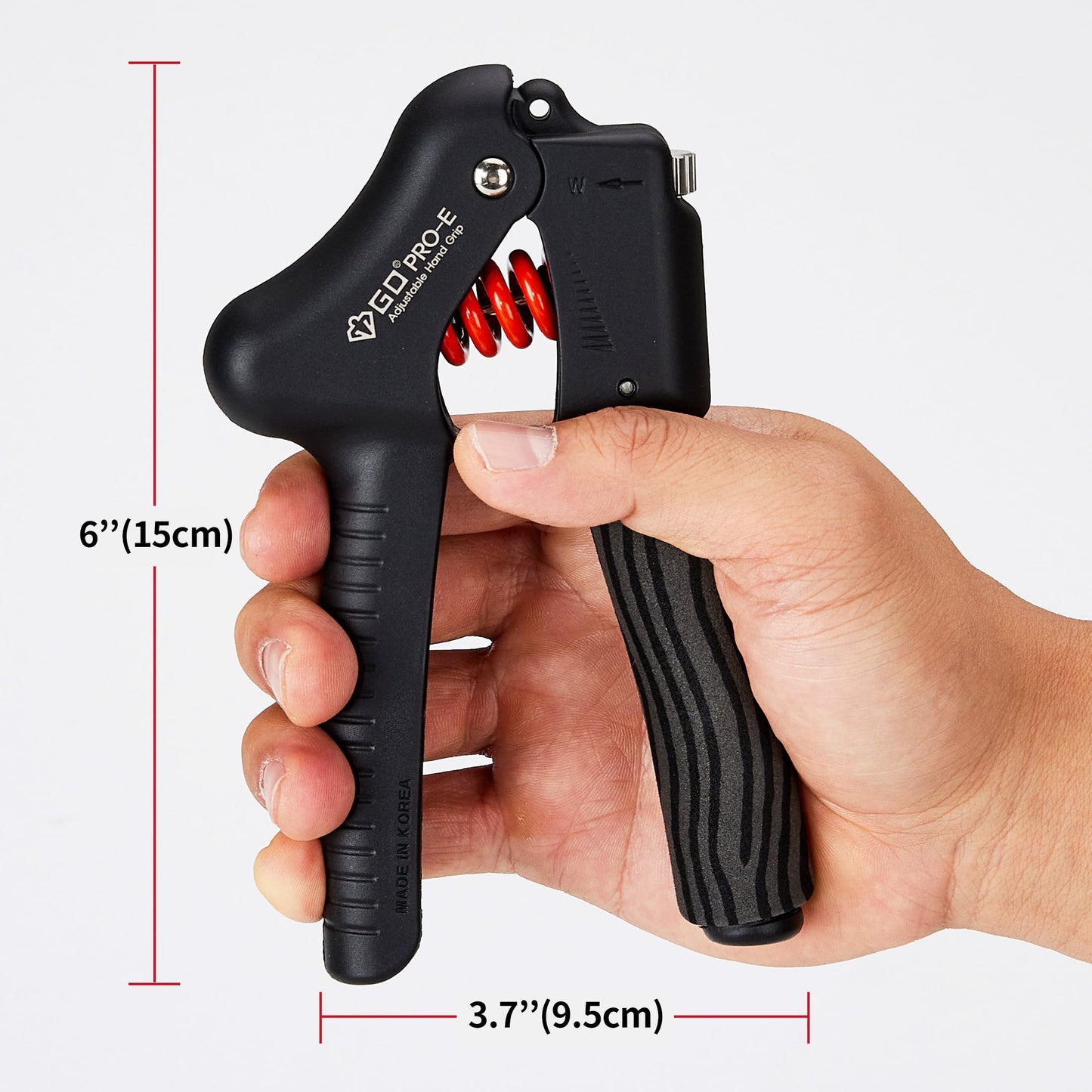 GD GRIP Pro-E, hand grip strengthener (Resistance : 17 to 79 lb) Hand Grip Hand Gripper Adjustable Hand Strengthener Wrist Strengthener Hand Workout