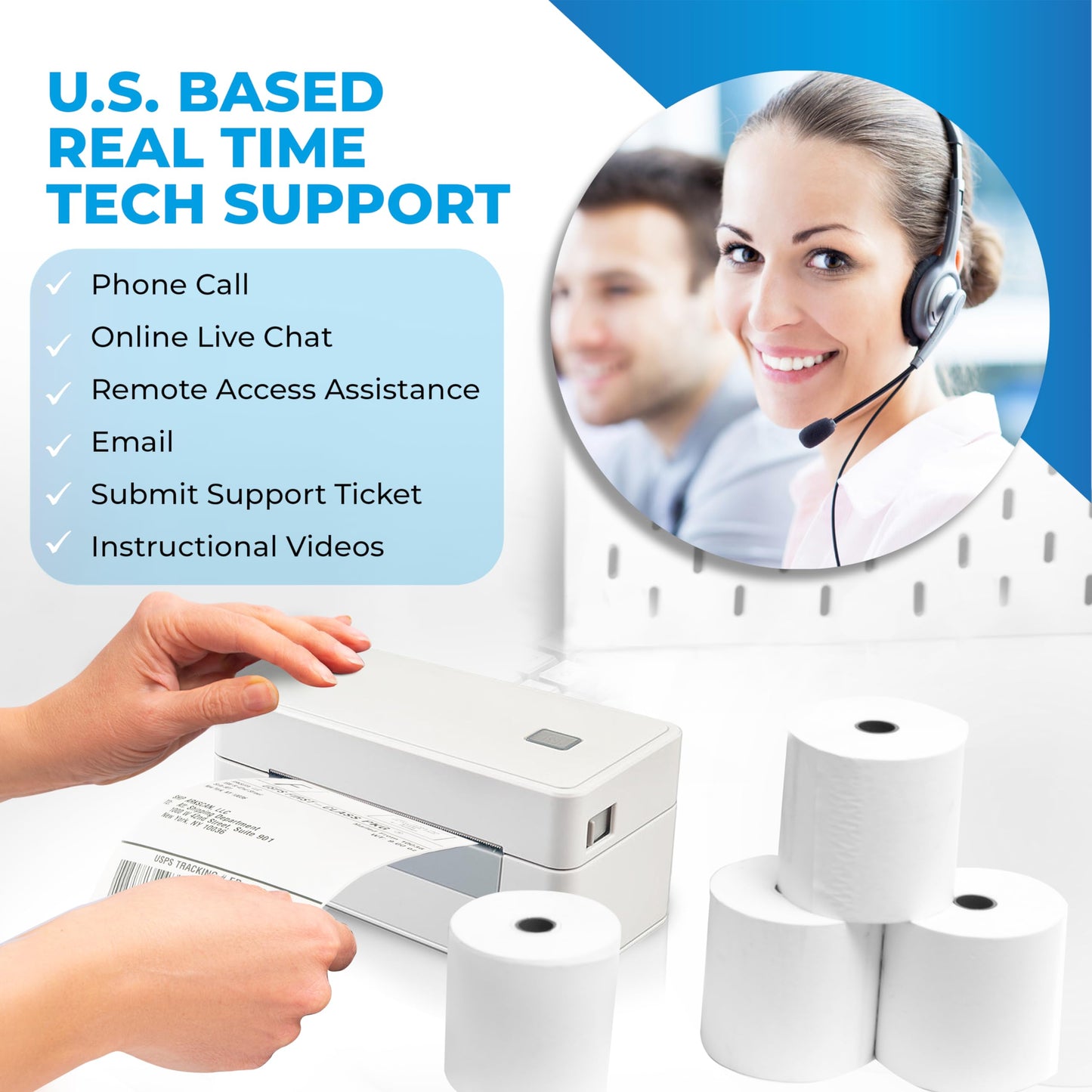 Arkscan 3044C-WF 300 DPI WiFi Shipping Label Printer Label Design Software on Windows, Print Wireless on Windows iPhone/iPad Mac Android UPS FedEx Ebay Shopify Shipstation Fanfold Direct Label