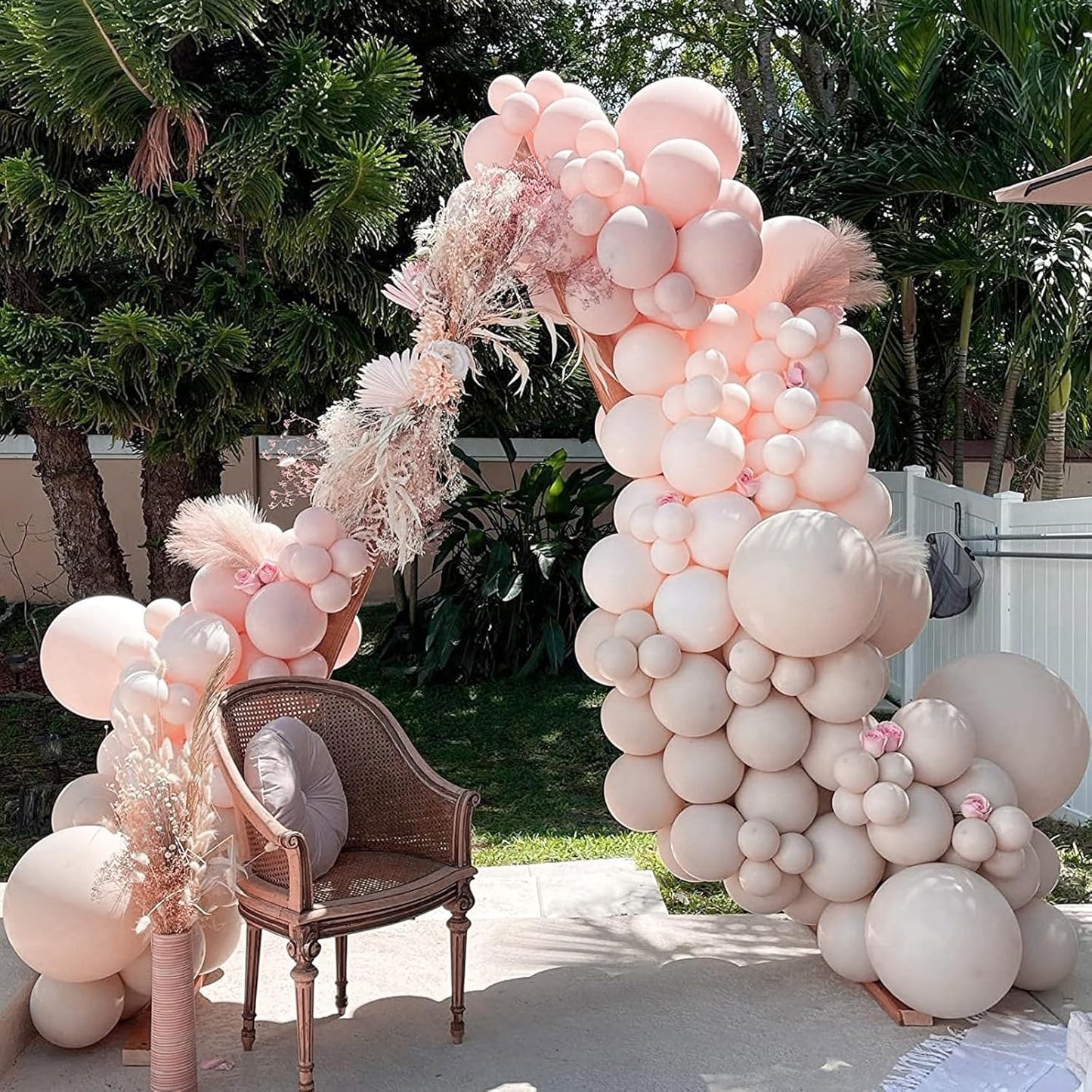 PartyWoo Beige Balloons - 50pcs 12 Inch Neutral Latex for Weddings, Graduations & Baby Showers