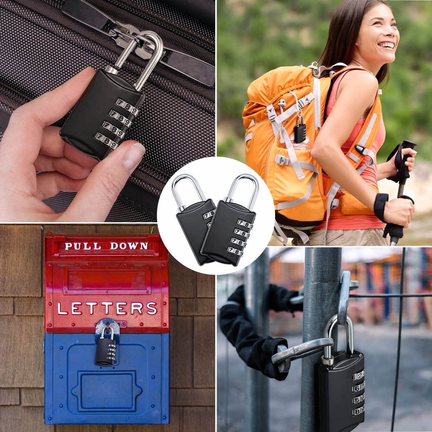 Moxweyeni 20 Pcs 4 Digit Combination Lock Small Combo Luggage Number Locks Outdoor Waterproof Padlock for Traveling Toolbox Gym Door Locker Suitcases Employee Hasp Storage