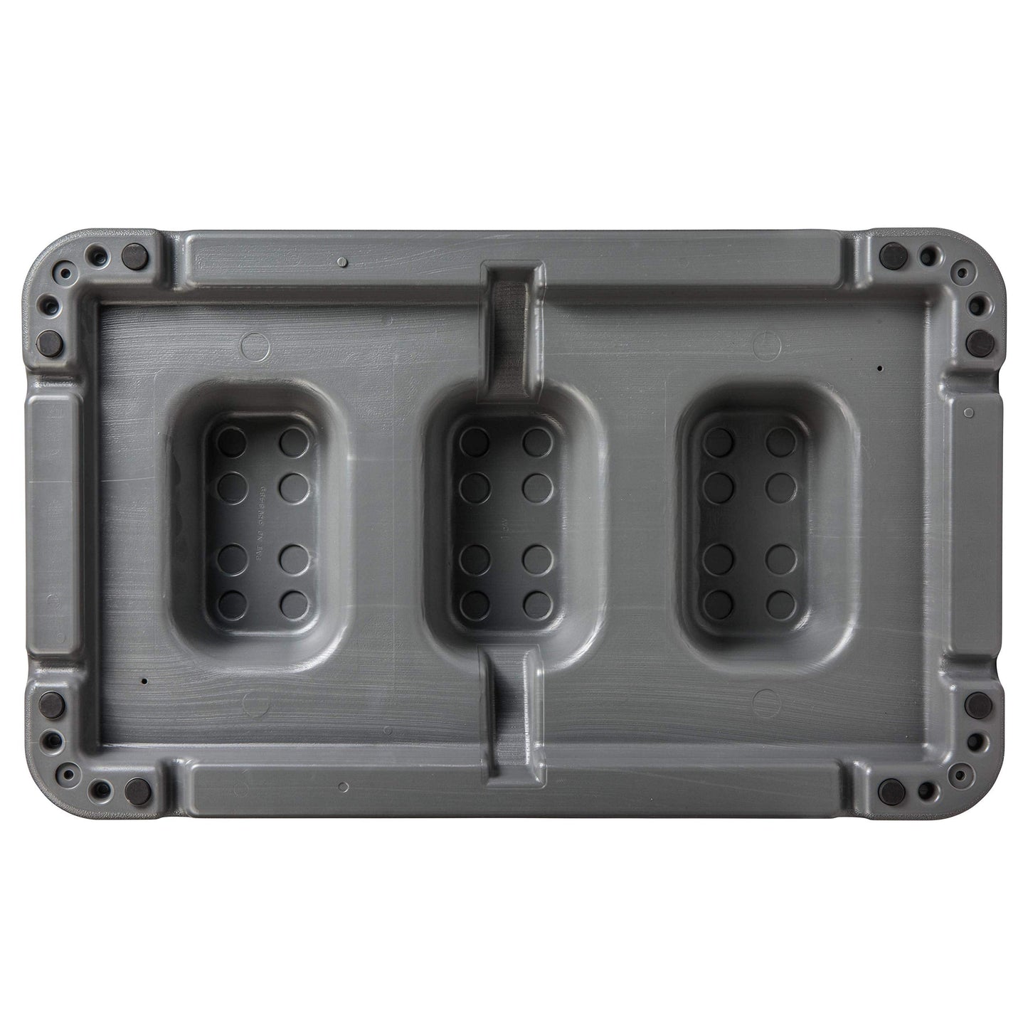 The Step (Made in USA) 4 Inch Stackable Aerobic Exercise Platform (Grey) with Non-Slip Surface and Nonskid Feet to Prevent Sliding