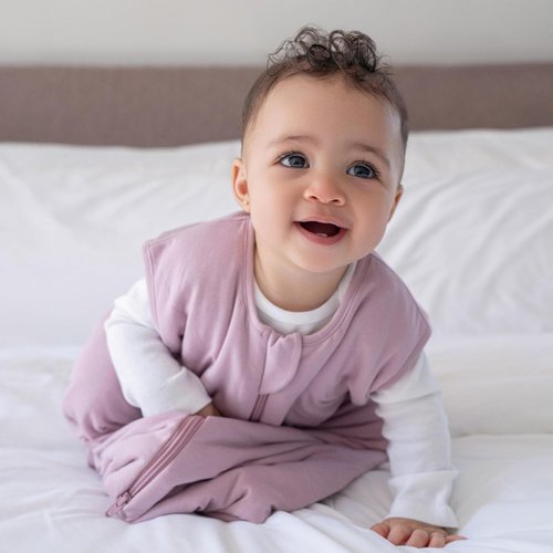HALO SuperSoft Bamboo Wearable Blanket 1.5 TOG - Buttery Soft Baby Sleep Sack for Newborns & Infants, Hip-Healthy Design, Machine Washable, Medium, Mauve