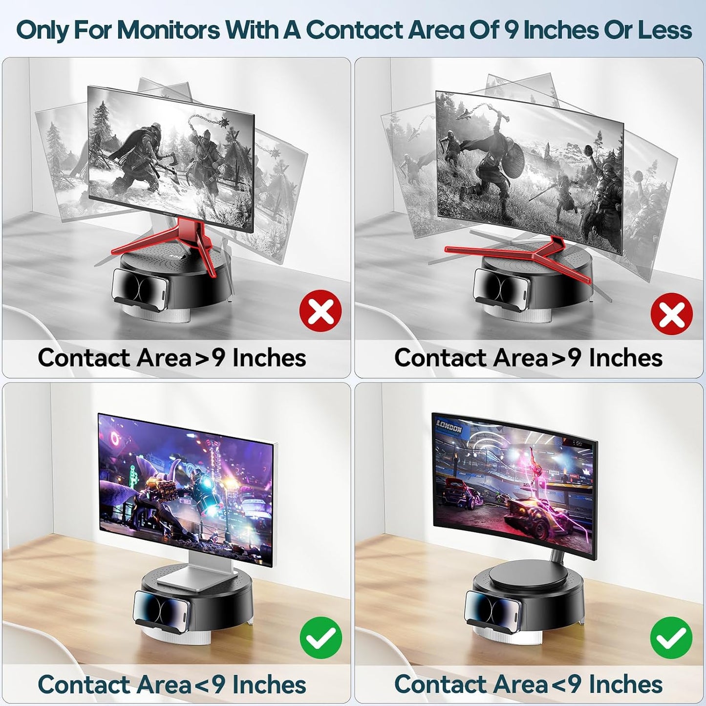 KDD Monitor Stand Riser with Drawer - Computer Monitor Stand for Desk with Storage /Phone Holder/Pen Tray - Desk TV
