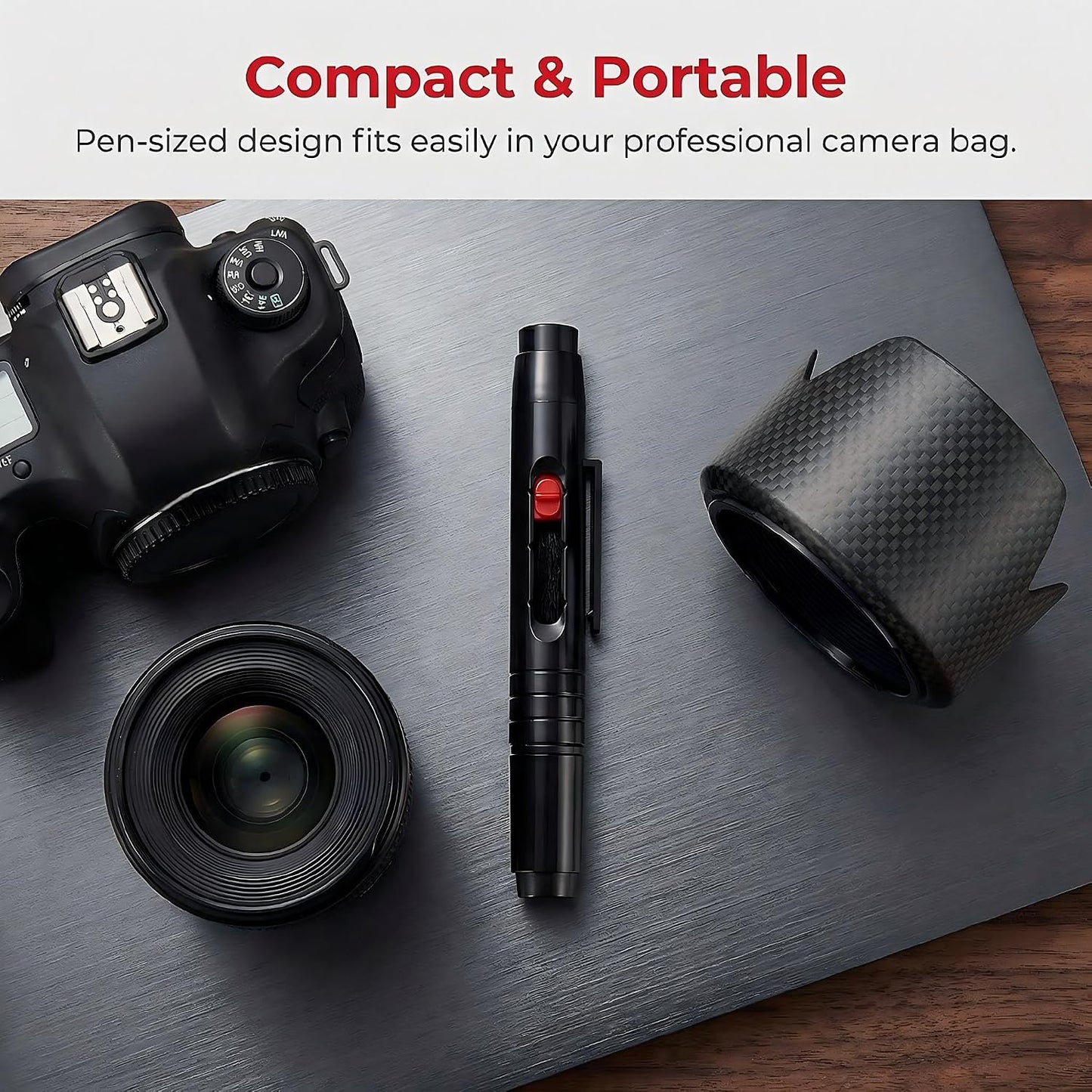 ZGGAZCA 3 Pcs Lens Pen Brush Kit for Cleaning Camera Lenses and Screens Multifunction Lenspen for Photography Optics