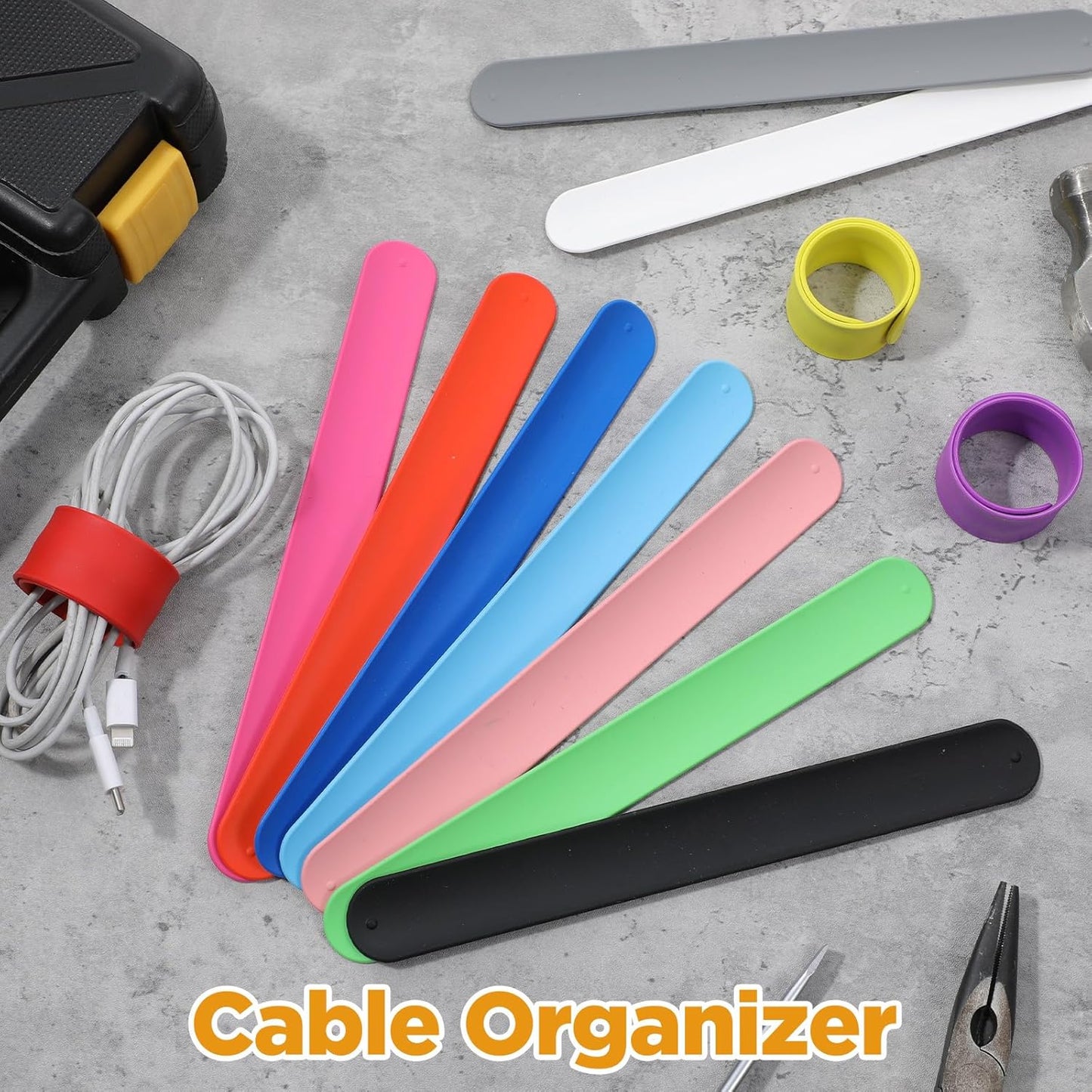 Skiennix Silicone Wrapping Paper Roll Holder Clips - 36 Pcs in 12 Vibrant Colors, Steel-Reinforced Design for Crafts & Gifts
