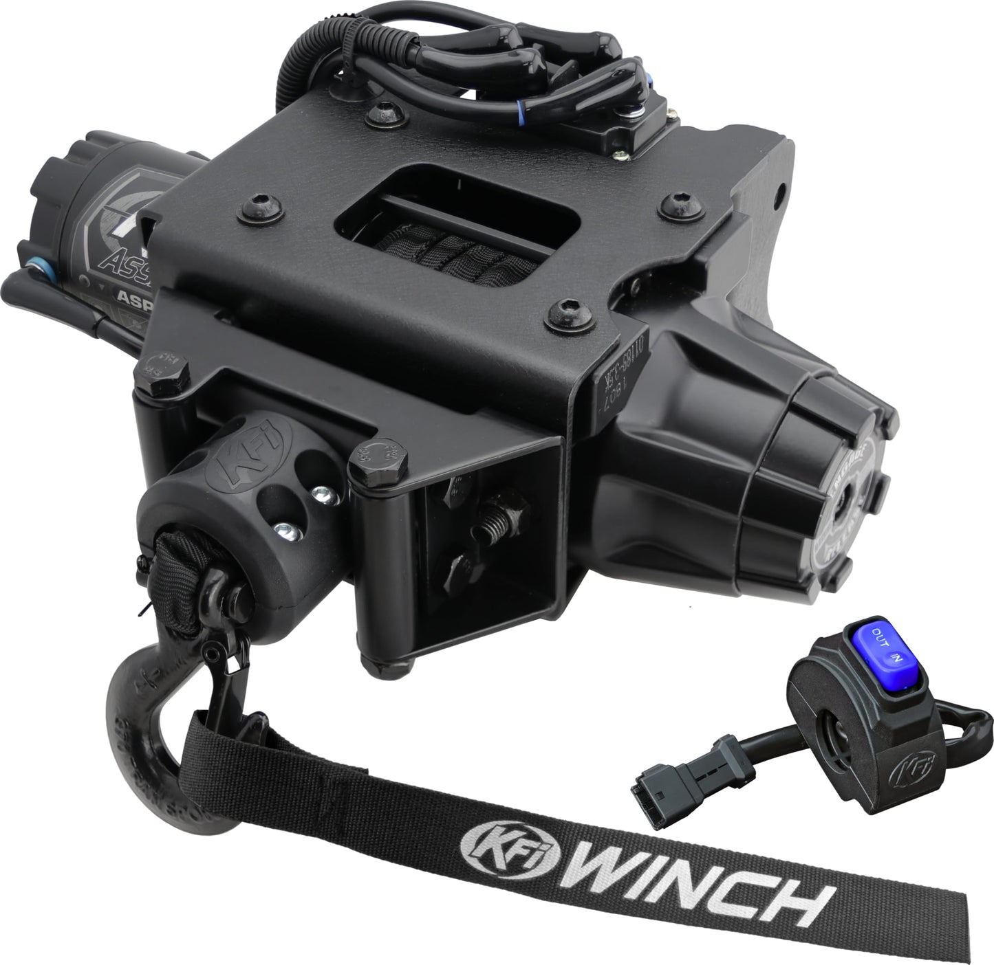 KFI-Products Assault Series 3500lb Synthetic ATV Winch Plug-N-Play