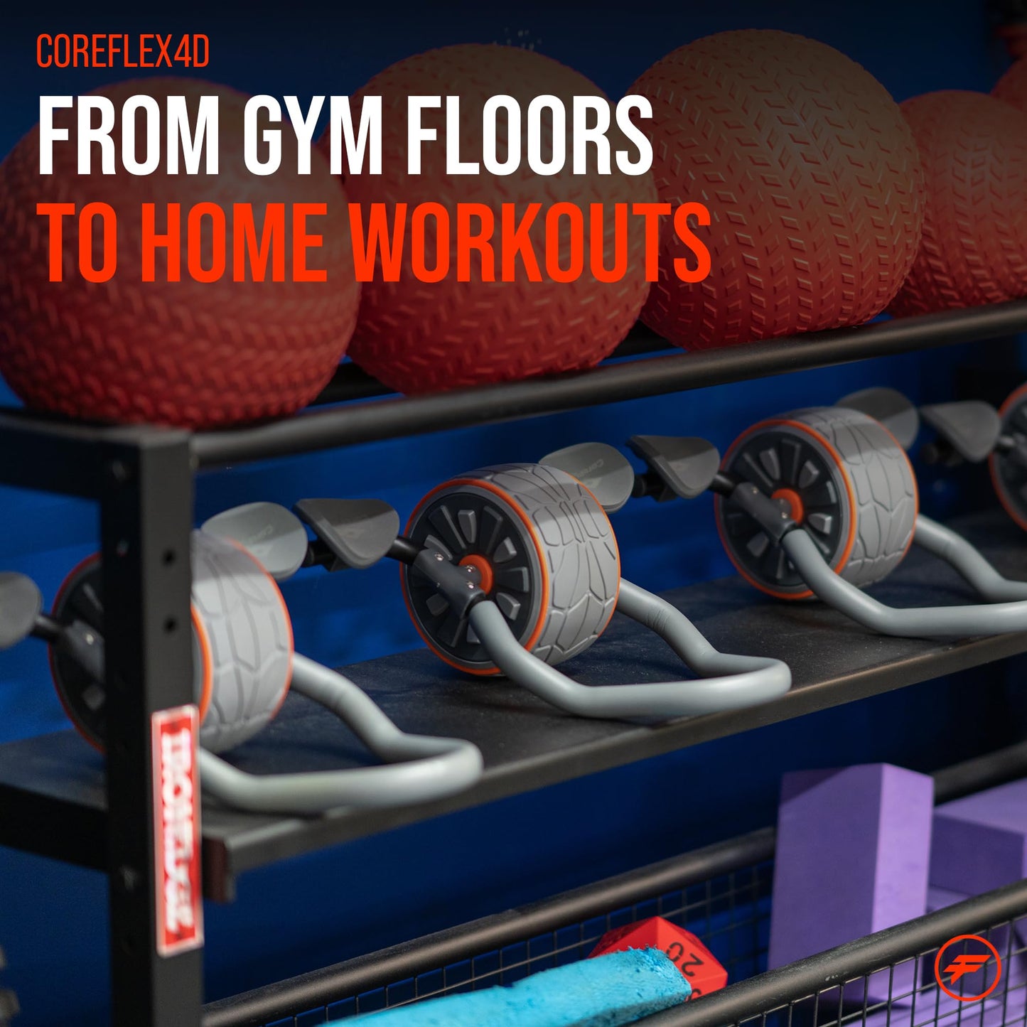Fitness Hardware CoreFlex4D Ab Roller Wheel with Elbow Support – Dynamic 4D Core Workout Equipment for Abs, Obliques & Stability – Heavy Duty Home Gym Ab Machine for Strength Training & Full Body Fitness