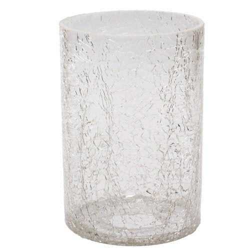 Crack Finish Glass Lamp Shade, 3 Pack LEDupdates Clear Crackle Finish Cylinder for Light Fixture Shade Replacement 1" 5/8 fitter