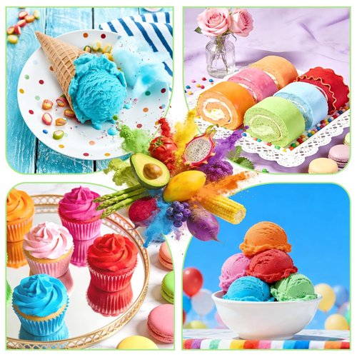 Natural Food Coloring Powder - 10 Plant-Based Colors | Dye-Free & No Artificial Additives
