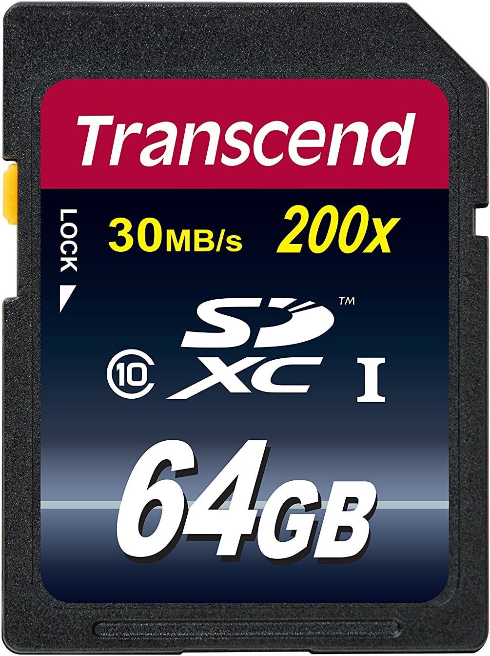 Transcend 64GB 10 30MB/s (TS64GSDXC10) SDXC Class Flash Memory Card Up