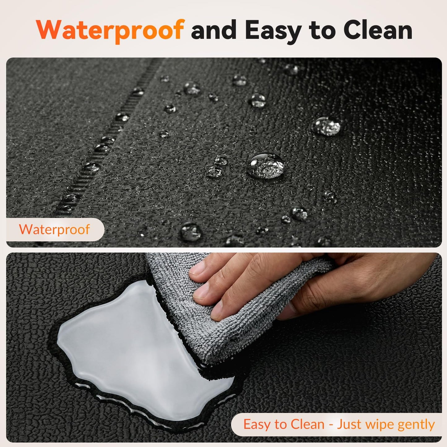 Treadmill Mat for Carpet & Hard Floors, 68" x 24" Foldable Floor Extra Thick Protection Mat, Non-Slip Noise & Shock Absorbing for Walking Pad, Exercise Bike, Elliptical, Home Gym Equipment