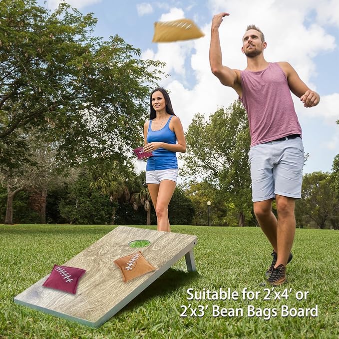 GSE Games & Sports Expert Set of 8 Premium Weather Resistant Cornhole Bags. Regulation Size and Weight Bean Bags for Cornhole Toss Games (Several Styles Available)