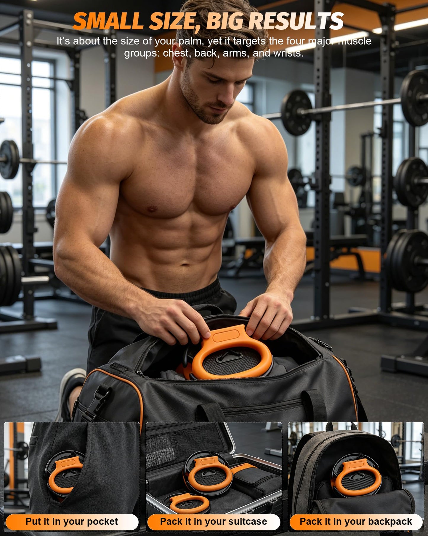 Tension Flywheel Twister Arm Trainer, Effective & Fun Upgraded Flybird Chest and Arm Twister, Portable Home Fitness Gear for Chest & Arm Muscle Intensive Workout Training