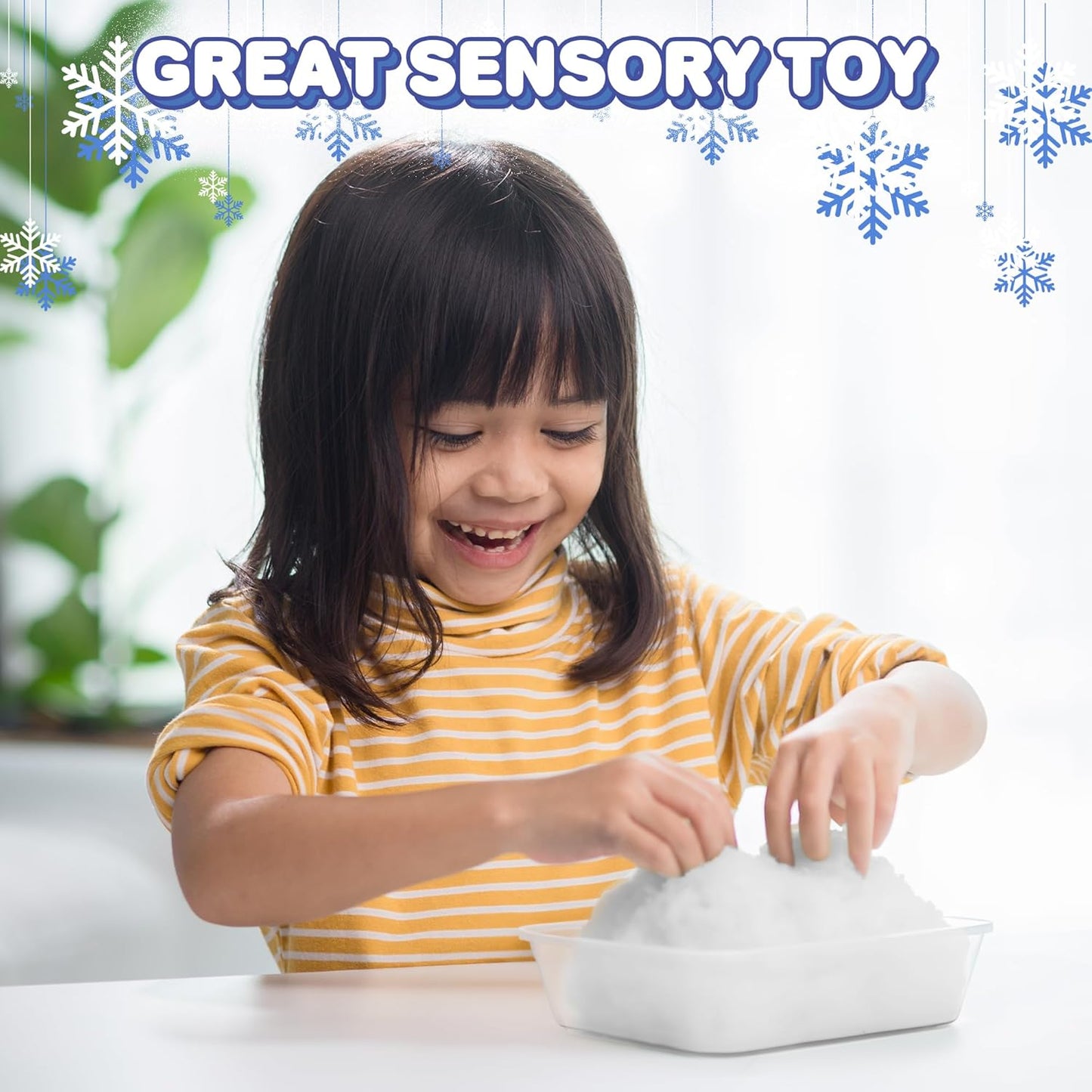 ArtCreativity Instant Snow Powder - Create 4 Gallons of Realistic Fake Snow | Perfect for Sensory Play & Holiday Fun