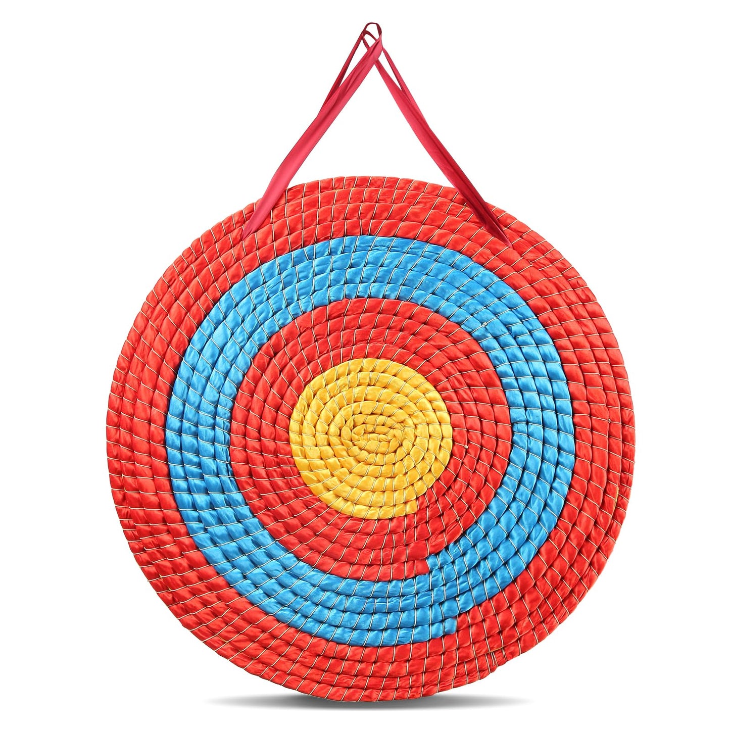 VEVOR Straw Archery Targets, 20" Round Archery Target for Backyard, Traditional Solid Straw, Red