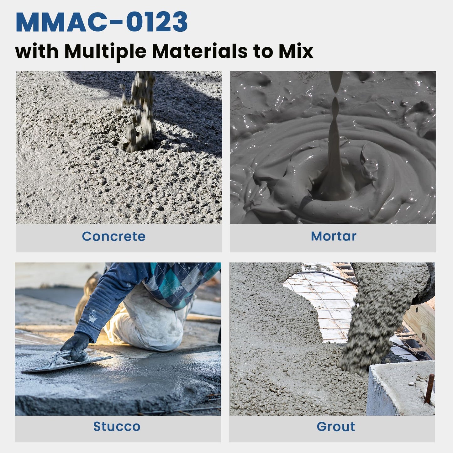 Upgraded MMAC-0123 Hopper Extension Compatible with Both Mud Mixer MMXR-3221 and Evolution Models, 250% More Dry Mix Capacity can Hold Approximately 5 Bags of 80 Pound Dry Mix at One Time