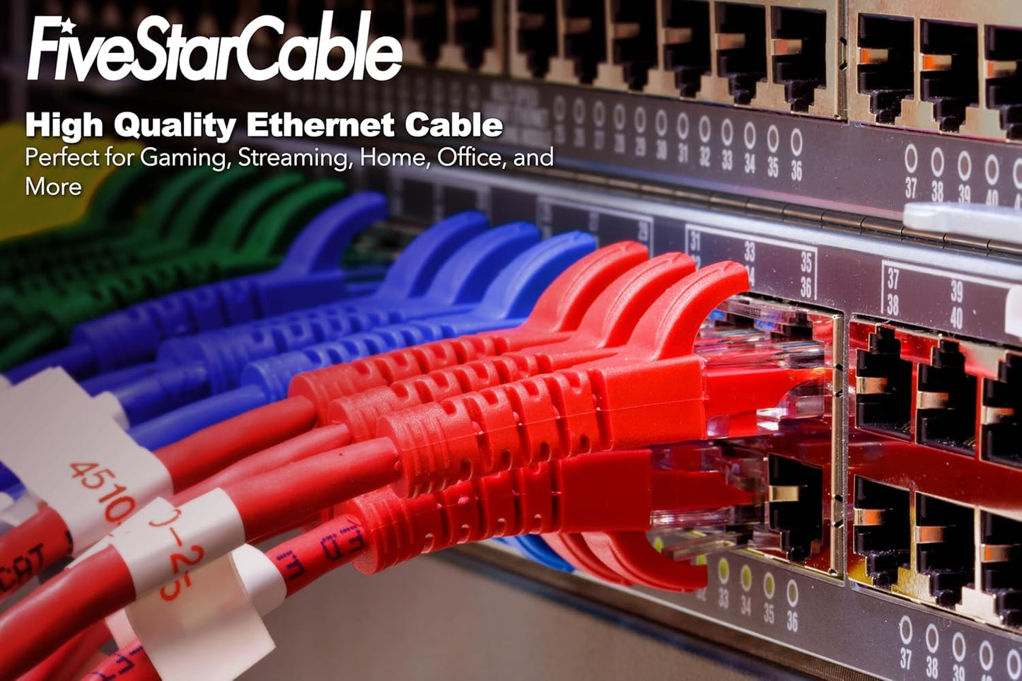 24 Pack 5e 6 RJ45 PS5, Snagless Short Cat Ethernet Cable - Ft, High-Speed Internet Network Cable, PoE, Connector